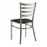 Lancaster Table & Seating Clear Coat Finish Ladder Back Chair with Black Wood Seat - Detached Seat Lancaster Table & Seating Clear Coat Finish Ladder Back Chair with Black Wood Seat - Detached Seat