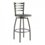Lancaster Table & Seating Clear Coat Finish Ladder Back Chair with Black Wood Seat - Detached Seat Lancaster Table & Seating Clear Coat Finish Ladder Back Chair with Black Wood Seat - Detached Seat