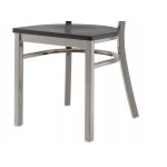 Lancaster Table & Seating Clear Coat Finish Ladder Back Chair with Black Wood Seat - Detached Seat Lancaster Table & Seating Clear Coat Finish Ladder Back Chair with Black Wood Seat - Detached Seat