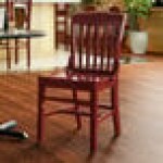 Lancaster Table & Seating Mahogany Finish Wood School House Chair Lancaster Table & Seating Mahogany Finish Wood School House Chair