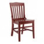 Lancaster Table & Seating Mahogany Finish Wood School House Chair Lancaster Table & Seating Mahogany Finish Wood School House Chair