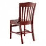 Lancaster Table & Seating Mahogany Finish Wood School House Chair Lancaster Table & Seating Mahogany Finish Wood School House Chair