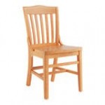 Lancaster Table & Seating Mahogany Finish Wood School House Chair Lancaster Table & Seating Mahogany Finish Wood School House Chair
