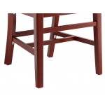 Lancaster Table & Seating Mahogany Finish Wood School House Chair Lancaster Table & Seating Mahogany Finish Wood School House Chair