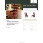 Lancaster Table & Seating Mahogany Finish Wood School House Chair Lancaster Table & Seating Mahogany Finish Wood School House Chair