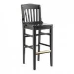 Lancaster Table & Seating Mahogany Finish Wood School House Chair Lancaster Table & Seating Mahogany Finish Wood School House Chair