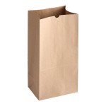 Choice Heavy Duty 25 lb. Shorty Extra Heavy-Duty Natural Kraft Bag - 400/Case Choice Heavy Duty 25 lb. Shorty Extra Heavy-Duty Natural Kraft Bag - 400/Case