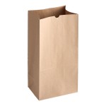 Choice Heavy Duty 25 lb. Shorty Extra Heavy-Duty Natural Kraft Bag - 400/Case Choice Heavy Duty 25 lb. Shorty Extra Heavy-Duty Natural Kraft Bag - 400/Case