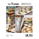 Front of the House Servewise 3 oz. Compostable Wood Slanted Cup - 200/Case