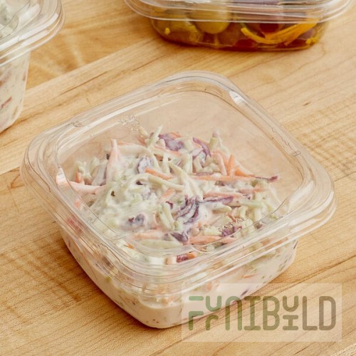 Pactiv Square Recessed PET Deli Lid for Automated Production Lines - 960/Case
