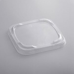 Pactiv Square Recessed PET Deli Lid for Automated Production Lines - 960/Case