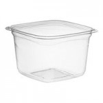 Pactiv Square Recessed PET Deli Lid for Automated Production Lines - 960/Case