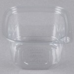 Placon 16 oz. Square Recycled PET Deli Container - 400/Case Placon 16 oz. Square Recycled PET Deli Container - 400/Case