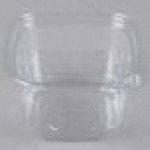 Placon 16 oz. Square Recycled PET Deli Container - 400/Case Placon 16 oz. Square Recycled PET Deli Container - 400/Case