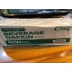 EcoChoice 1-Ply Natural Kraft Beverage / Cocktail Napkin - 4,000/Case