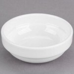 Libbey Slenda 8 oz. Royal Rideau White Porcelain Bouillon - Sample