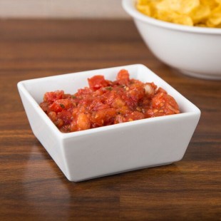 CAC F-BW5 Fortune China White 12 oz. Square Bowl - 48/Case CAC F-BW5 Fortune China White 12 oz. Square Bowl - 48/Case