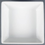 CAC F-BW5 Fortune China White 12 oz. Square Bowl - 48/Case