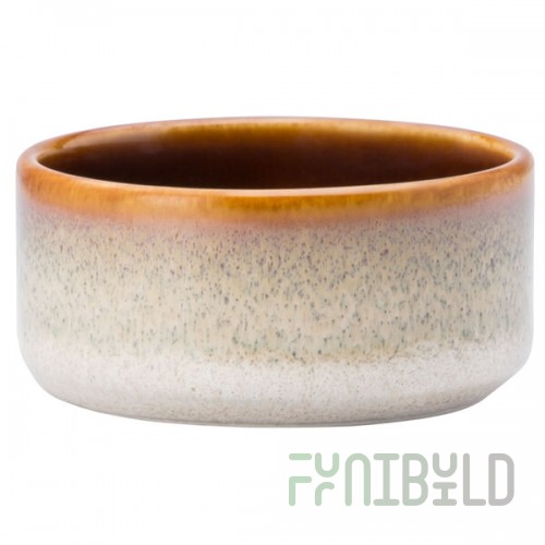 Luzerne Rustic by Oneida 1880 Hospitality L6753066941 2 oz. Sama Porcelain Dip / Sauce Dish / Ramekin - 72/Case