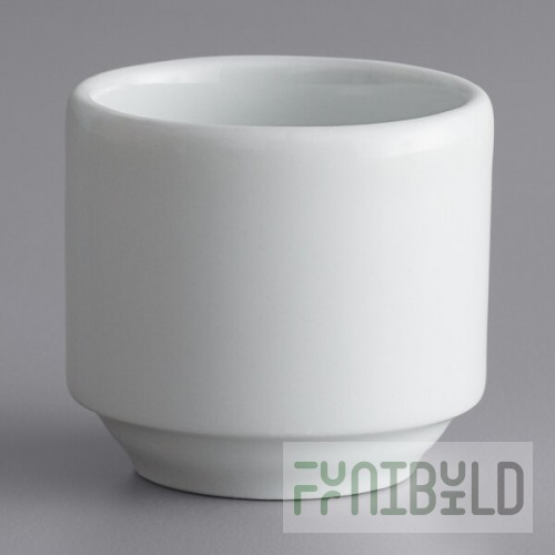 Corona by GET Enterprises PA1101909024 Actualite 1.5 oz. Bright White Porcelain Ramekin / Egg Cup - 24/Case