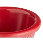 Acopa 2 oz. Red Fluted Melamine Ramekin - 12/Case Acopa 2 oz. Red Fluted Melamine Ramekin - 12/Case