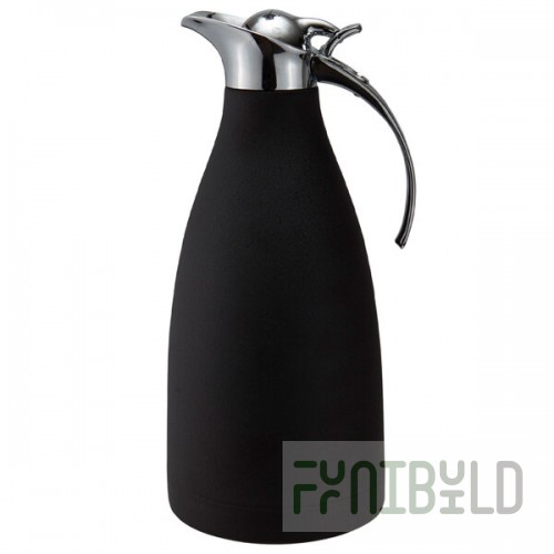 Bon Chef 4055S-NERO Roman Petite 32 oz. Nero Finish Insulated Stainless Steel Server