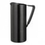 Service Ideas 64.2 oz. Slim Black Onyx Stainless Steel Pitcher with Guard X7025BSBXV2
