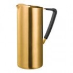 Service Ideas 64.2 oz. Slim Black Onyx Stainless Steel Pitcher with Guard X7025BSBXV2