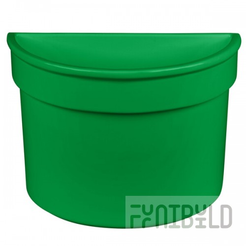 TableCraft CW1312GN 5 Qt. Green Cast Aluminum Half Soup Bowl