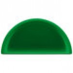 TableCraft CW1312GN 5 Qt. Green Cast Aluminum Half Soup Bowl