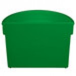 TableCraft CW1312GN 5 Qt. Green Cast Aluminum Half Soup Bowl