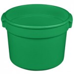 TableCraft CW1312GN 5 Qt. Green Cast Aluminum Half Soup Bowl