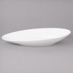 Bon Chef 1100014P Slanted Oval 26 oz. White Porcelain Bowl - 6/Pack Bon Chef 1100014P Slanted Oval 26 oz. White Porcelain Bowl - 6/Pack