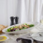 Bon Chef 1100014P Slanted Oval 26 oz. White Porcelain Bowl - 6/Pack Bon Chef 1100014P Slanted Oval 26 oz. White Porcelain Bowl - 6/Pack