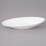 Bon Chef 1100014P Slanted Oval 26 oz. White Porcelain Bowl - 6/Pack Bon Chef 1100014P Slanted Oval 26 oz. White Porcelain Bowl - 6/Pack