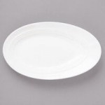 Bon Chef 1100014P Slanted Oval 26 oz. White Porcelain Bowl - 6/Pack Bon Chef 1100014P Slanted Oval 26 oz. White Porcelain Bowl - 6/Pack