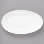 Bon Chef 1100014P Slanted Oval 26 oz. White Porcelain Bowl - 6/Pack Bon Chef 1100014P Slanted Oval 26 oz. White Porcelain Bowl - 6/Pack