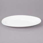Bon Chef 1100014P Slanted Oval 26 oz. White Porcelain Bowl - 6/Pack Bon Chef 1100014P Slanted Oval 26 oz. White Porcelain Bowl - 6/Pack