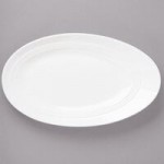 Bon Chef 1100014P Slanted Oval 26 oz. White Porcelain Bowl - 6/Pack Bon Chef 1100014P Slanted Oval 26 oz. White Porcelain Bowl - 6/Pack