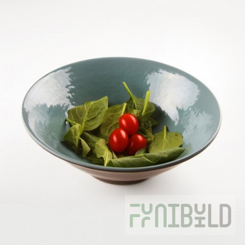 Elite Global Solutions D1008RR Pebble Creek Abyss-Colored 40 oz. Bowl - 6/Case