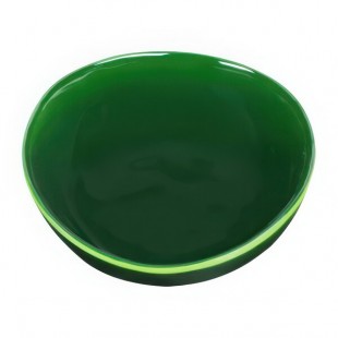 Elite Global Solutions Maya 10 oz. Green Reactive Glaze Irregular Round Melamine Bowl - 6/Case Elite Global Solutions Maya 10 oz. Green Reactive Glaze Irregular Round Melamine Bowl - 6/Case