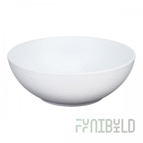 Cal-Mil Sedona 22 oz. Textured White Coupe Melamine Bowl