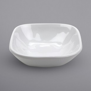 GET SB-5-AM-W Arctic Mill 5 oz. White Glazed Irregular Melamine Square Fruit Dish - 48/Case GET SB-5-AM-W Arctic Mill 5 oz. White Glazed Irregular Melamine Square Fruit Dish - 48/Case