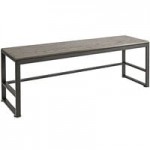 Cal-Mil 3826-1124-83 Ashwood Gray Oak Wood Notched Rectangular Riser Shelf - 11 Cal-Mil 3826-1124-83 Ashwood Gray Oak Wood Notched Rectangular Riser Shelf - 11