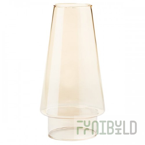 Hollowick 36AL Amber Lustre Conical Glass Chimney Globe