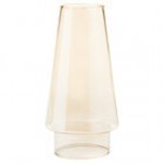 Hollowick 36AL Amber Lustre Conical Glass Chimney Globe Hollowick 36AL Amber Lustre Conical Glass Chimney Globe