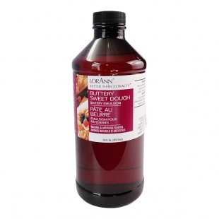 LorAnn Oils 16 fl. oz. Buttery Sweet Dough Bakery Emulsion