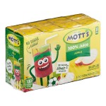 Mott's Apple Juice 6.75 fl. oz. Box - 32/Case Mott's Apple Juice 6.75 fl. oz. Box - 32/Case