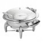 Walco Idol from Steelite International WLWI6LML 7 Qt. Round Stainless Steel Chafer with Base and Metal Lid Walco Idol from Steelite International WLWI6LML 7 Qt. Round Stainless Steel Chafer with Base and Metal Lid