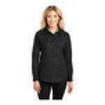 Port Authority L608 Women's Customizable Black / Light Stone Long Sleeve Wrinkle-Resistant Easy-Care Dress Shirt - S